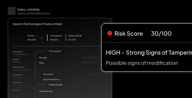 Explainable document tampering detection